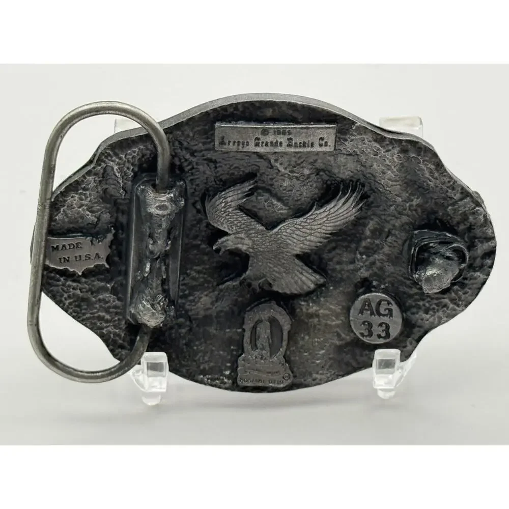 Arroyo Grande Buckle Co. American Eagle Belt Buckle Vintage Western Collectible